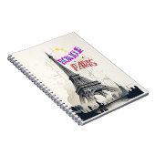 Bonjour Kleurrijke Parijs Notitieboek (Rechterzijde)