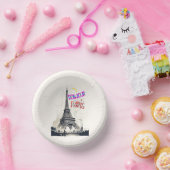 Bonjour Kleurrijke Parijs Papieren Kommen (Feest)