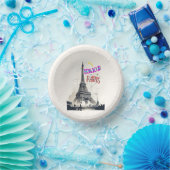 Bonjour Kleurrijke Parijs Papieren Kommen (Feest)