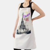 Bonjour Kleurrijke Parijs Schort (Insitu)