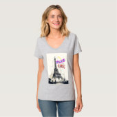Bonjour Kleurrijke Parijs T-shirt (Voorkant volledig)