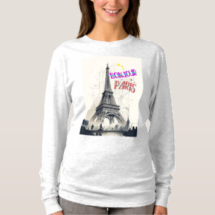 Bonjour Kleurrijke Parijs T-shirt