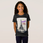 Bonjour Kleurrijke Parijs T-shirt (Voorkant volledig)