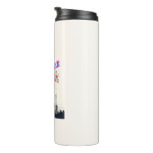 Bonjour Kleurrijke Parijs Thermosbeker (Geroteerd rechts)