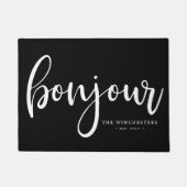 Bonjour (met naam) deurmat (Voorkant)
