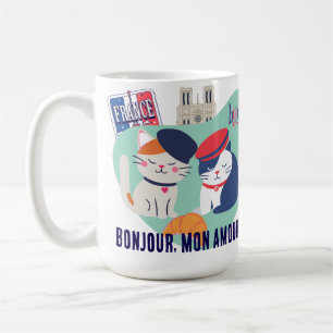 Bonjour Mon Amour Franse Cultuur Katten Cadeau Koffiemok