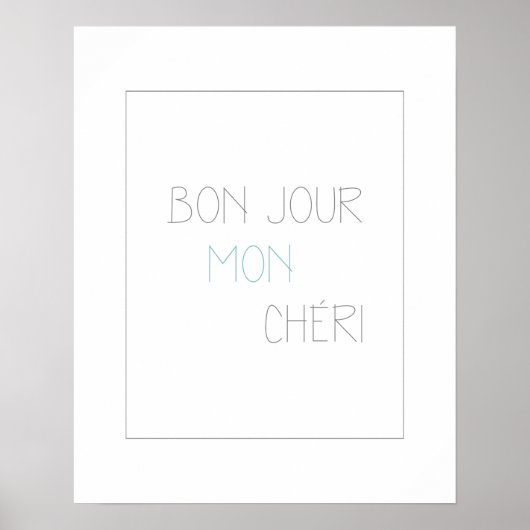 Bonjour Mon Chéri II Poster (Voorkant)