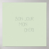 Bonjour Mon Chéri Poster (Voorkant)