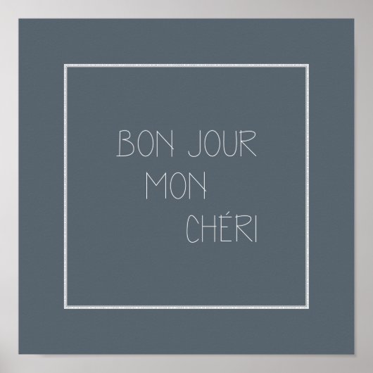 Bonjour Mon Chéri Poster (Voorkant)