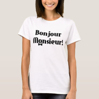 bonjour monsieur t-shirt
