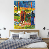 Bonjour, monsieur van Paul Gauguin Canvas Afdruk (Insitu (Slaapkamer))