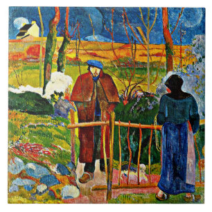 Bonjour, monsieur van Paul Gauguin Tegeltje