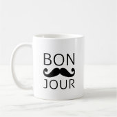 Bonjour mustache koffiemok (Links)