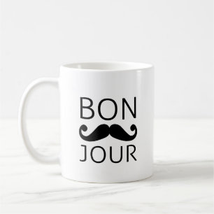 Bonjour mustache koffiemok