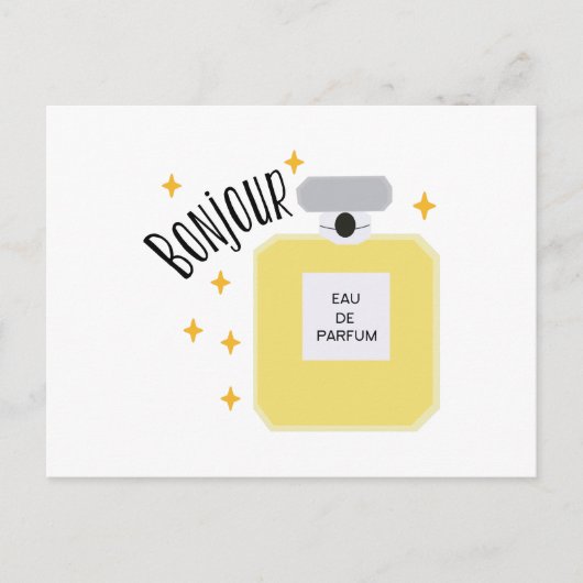 Bonjour Parfum Briefkaart (Voorkant)