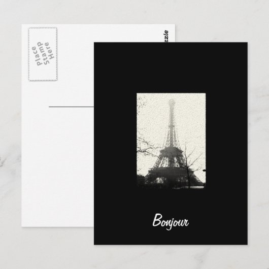 Bonjour Paris Briefkaart (Voorkant / Achterkant)