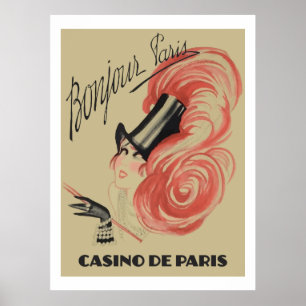 Bonjour Paris (Casino de Paris) vintage ads Poster