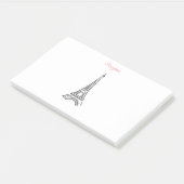 Bonjour Paris Eiffel Tower Notes (Schuin)