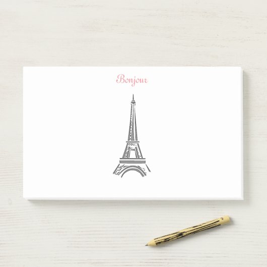 Bonjour Paris Eiffel Tower Notes (Op bureau)