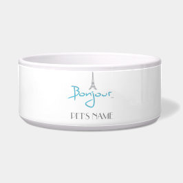 "Bonjour, Paris & Eiffel Tower" — Voerbakje