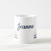 Bonjour Paris France Personalized Name Koffiemok (Center)