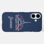 Bonjour Paris Franse Chic Gepersonaliseerde Naam Case-Mate iPhone Case (Achterkant (horizontaal))