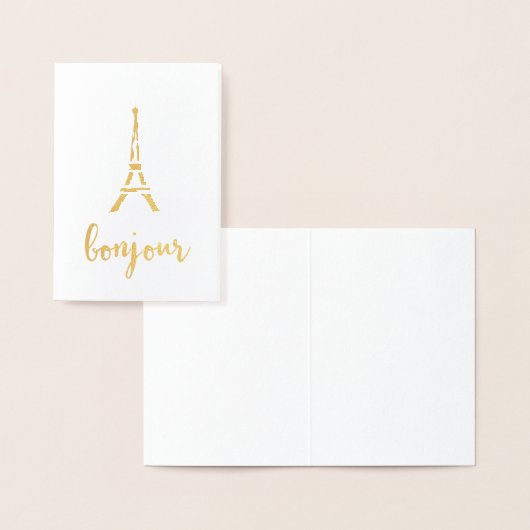 Bonjour Paris | Goud Folie Kaarten (Display)