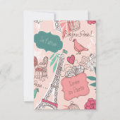 Bonjour Paris Holiday & Seasonal Briefkaart (Voorkant)