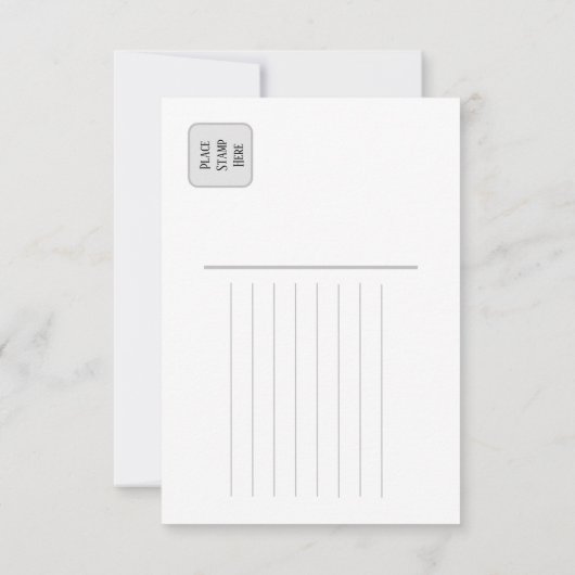 Bonjour Paris Holiday & Seasonal Briefkaart (Achterkant)