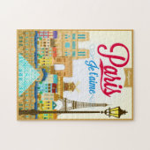 Bonjour Paris Je Taime Travel Legpuzzel (Horizontaal)