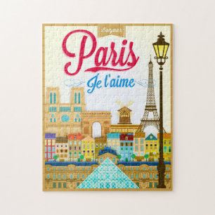 Bonjour Paris Je Taime Travel Legpuzzel