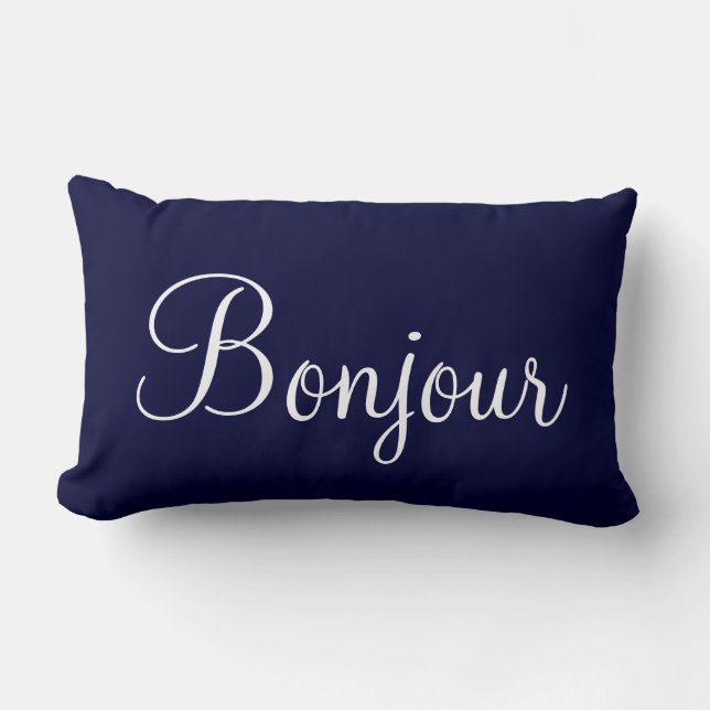 Bonjour Paris Lumbar Pillow Kussen (Voorkant)