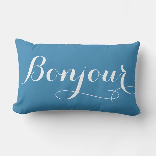 Bonjour Paris Lumbar Sierkussen Kussen (Voorkant)