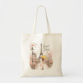 Bonjour Paris Parijse Boodschappentas Tote Bag