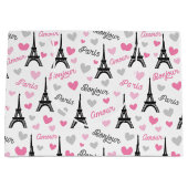Bonjour Paris patrooncadeau Large Cadeautasje (Voorkant)