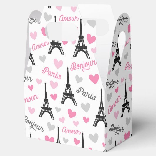 Bonjour Paris Patroonfeest Piepbox Bedankdoosjes (Geopend)