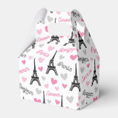 Bonjour Paris Patroonfeest Piepbox Bedankdoosjes (Voorkant Zijde)