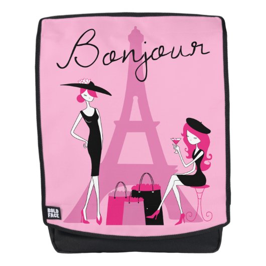 Bonjour Paris Rugtassen (Voorkant)