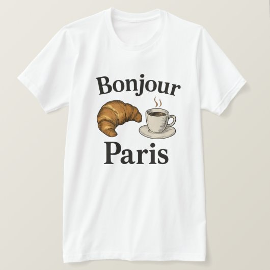 Bonjour Paris T-shirt (Design voorkant)