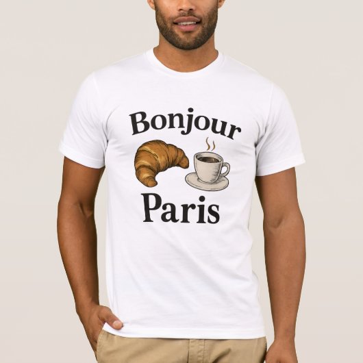 Bonjour Paris T-shirt (Voorkant)