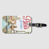 Bonjour Paris Travel Bagagelabel (Voorkant (horizontaal))