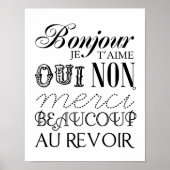 Bonjour Poster (Voorkant)