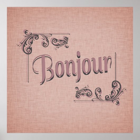 Bonjour Poster (Voorkant)