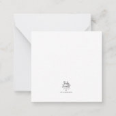 Bonjour Pup Notitiekaartje (Achterkant)