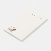 Bonjour Pup Post-it® Notes (Schuin)