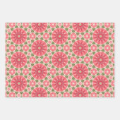 Bonjour Roos Rood en roze Inpakpapier Vel (Voorkant 3)