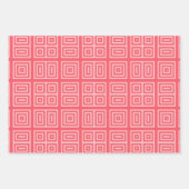 Bonjour Roos Rood en roze Inpakpapier Vel (Voorkant 2)