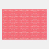 Bonjour Roos Rood en roze Inpakpapier Vel (Voorkant)