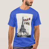 Bonjour Skyline Marathon Parijs T-shirt (Voorkant)