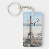 Bonjour Sleutelhanger voor een vleugje Parijse sti (Voorkant)